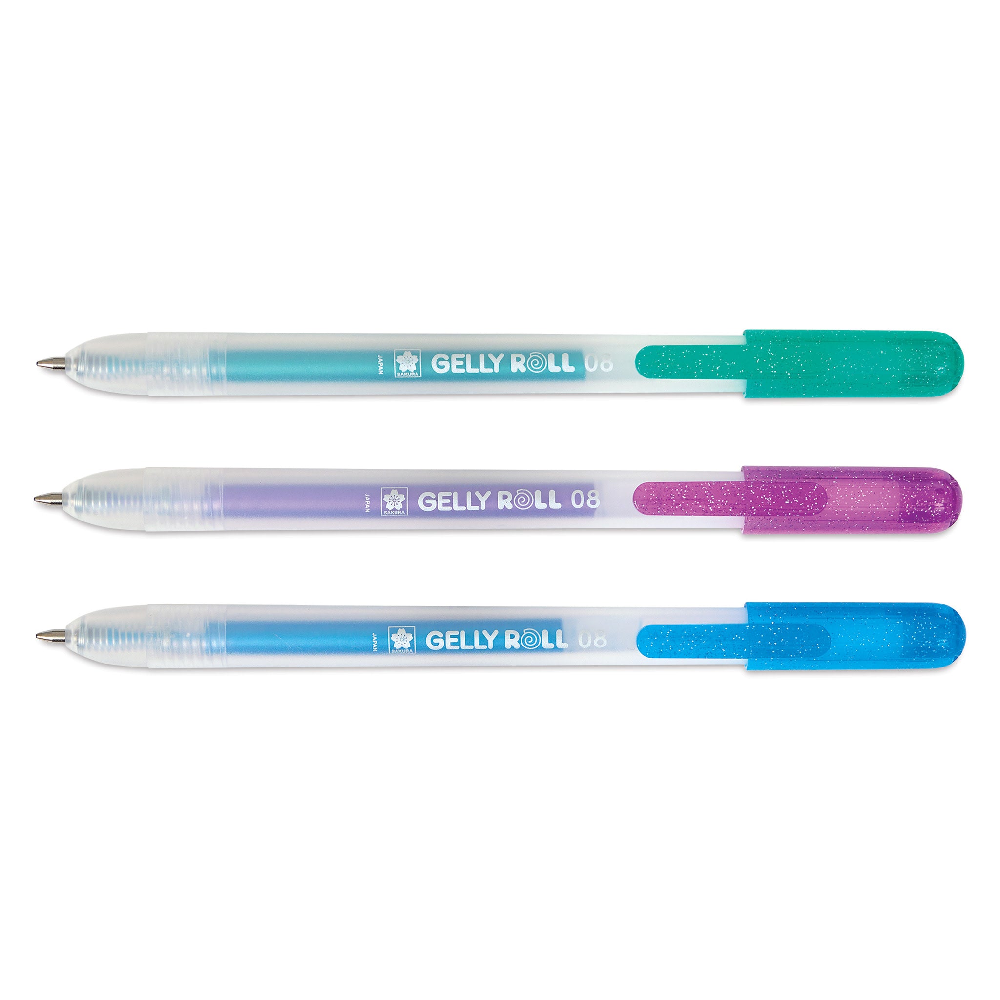 Sakura Gelly Roll Retractable Cool Metallic Pens - Assorted, Medium Tip, Set of 3