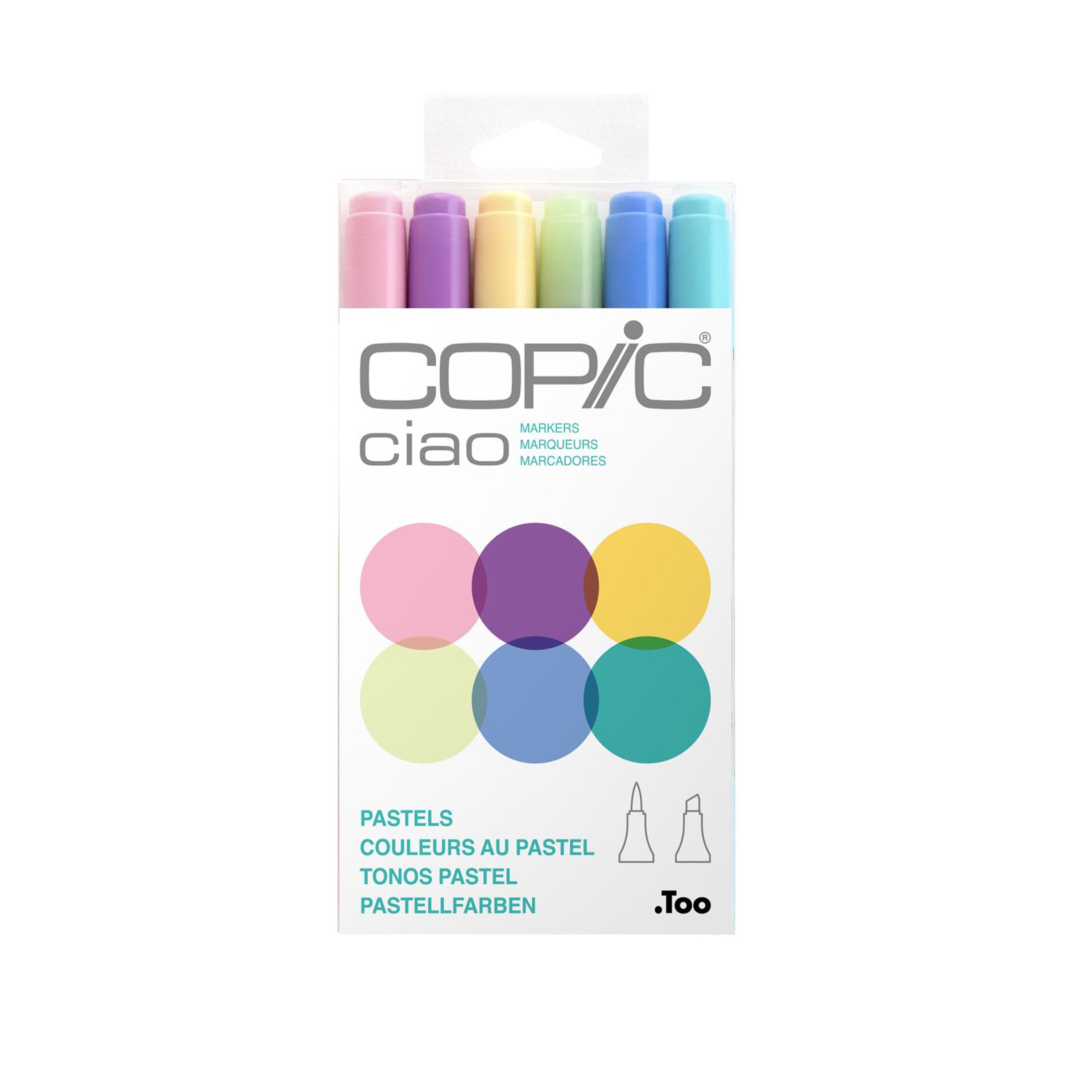 Copic Ciao Markers, Pastels Set of 6