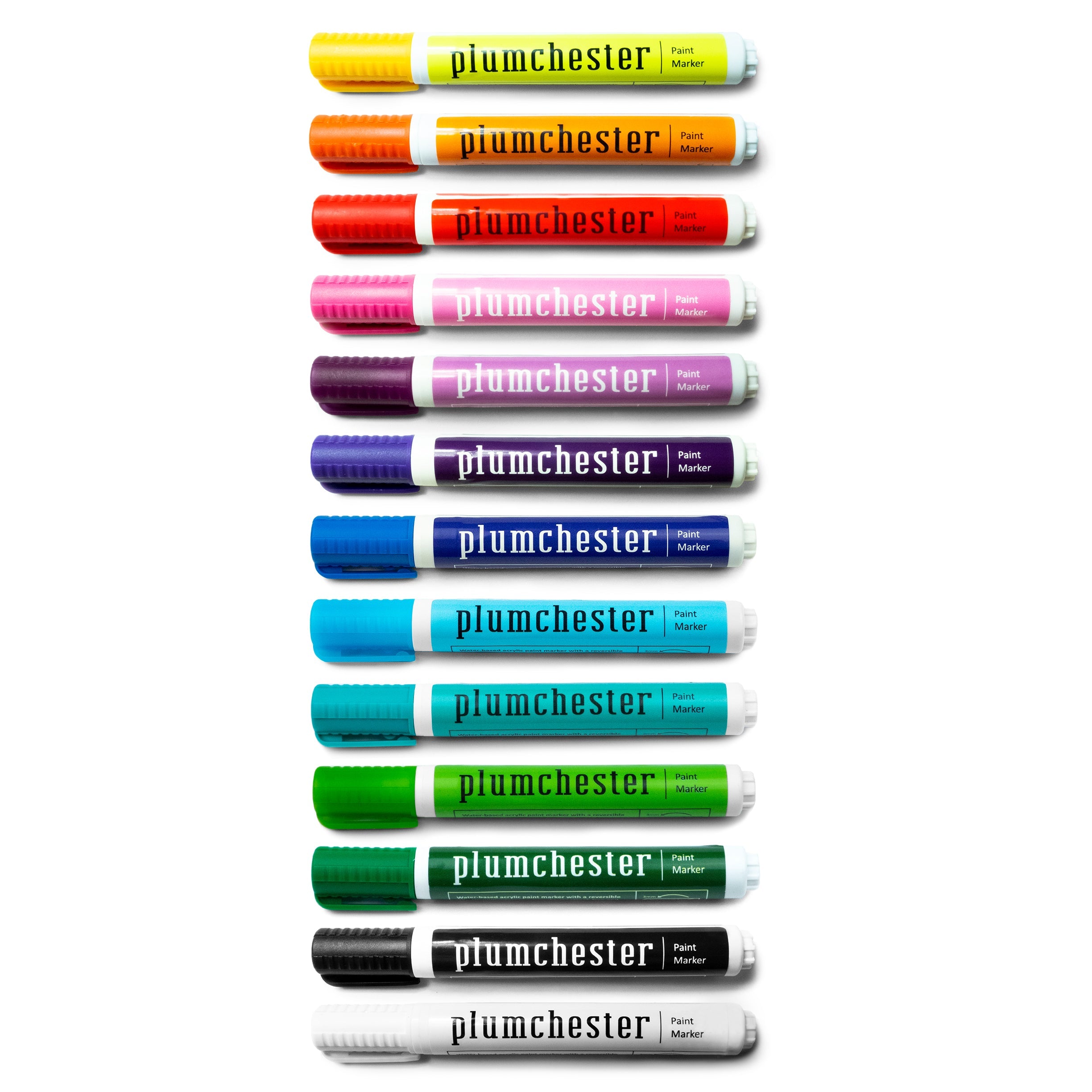 Plumchester Paint Markers, Bundle of 13