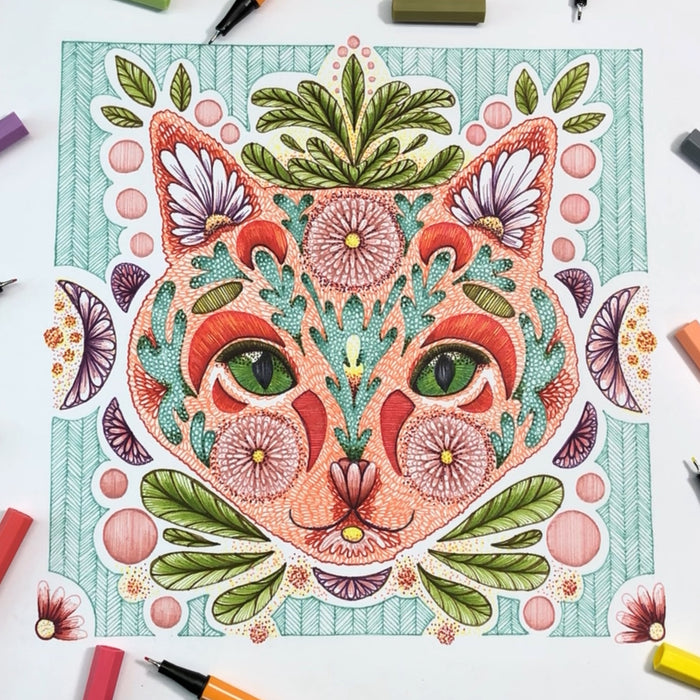 Create Colorful Artwork Using Fineliners