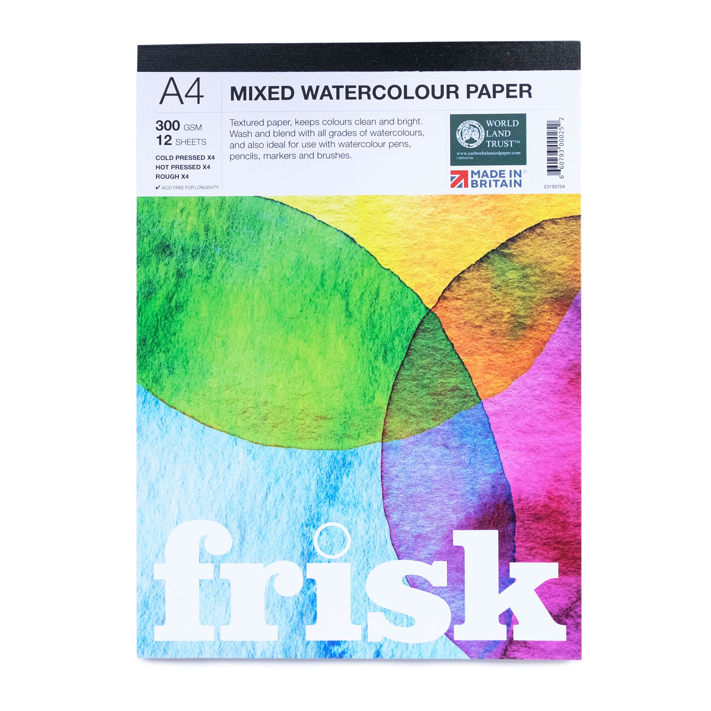 Frisk Mixed Textured Watercolor Paper Pad — ArtSnacks