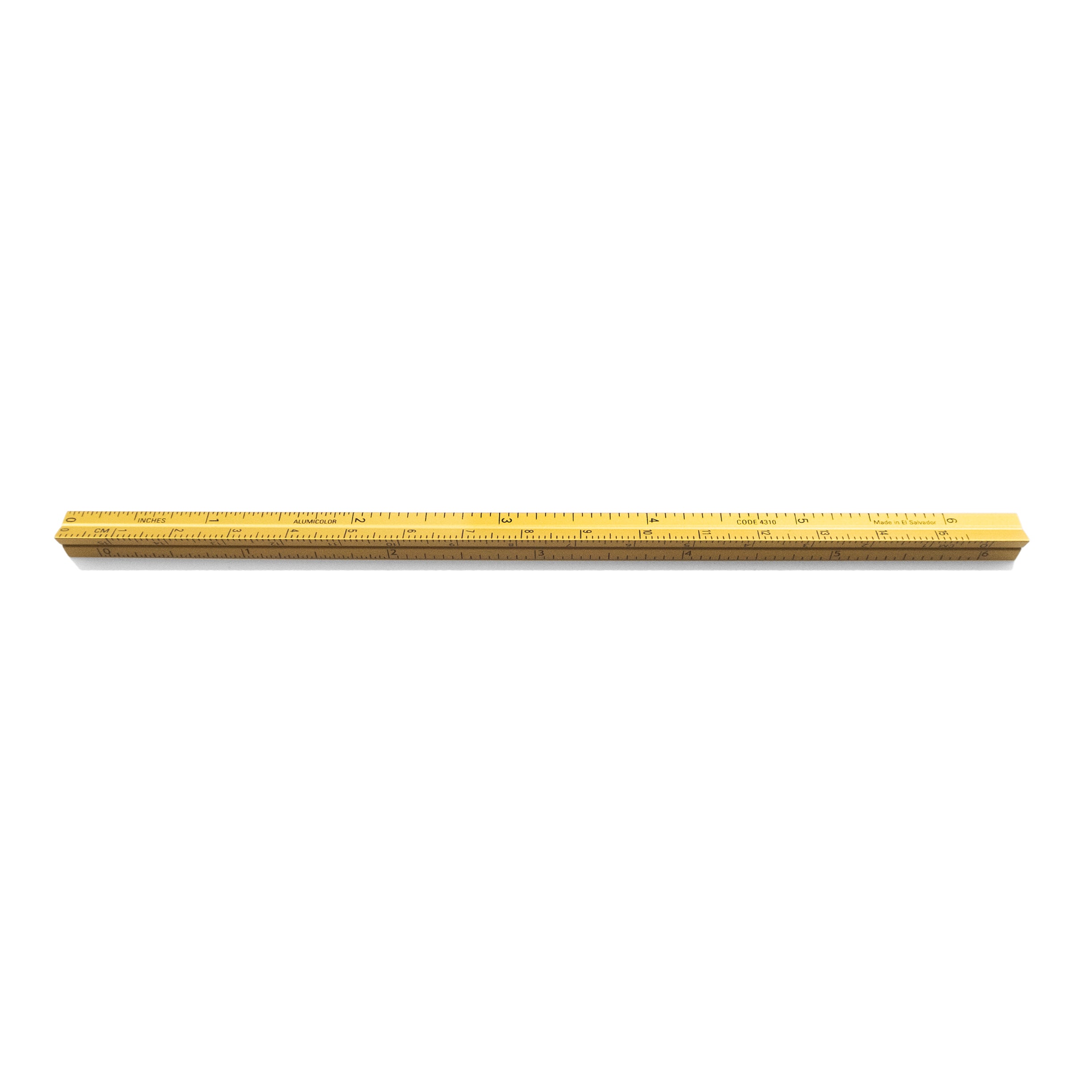 Alumicolor 6” Common Man 3-Sided Pocket Ruler — ArtSnacks