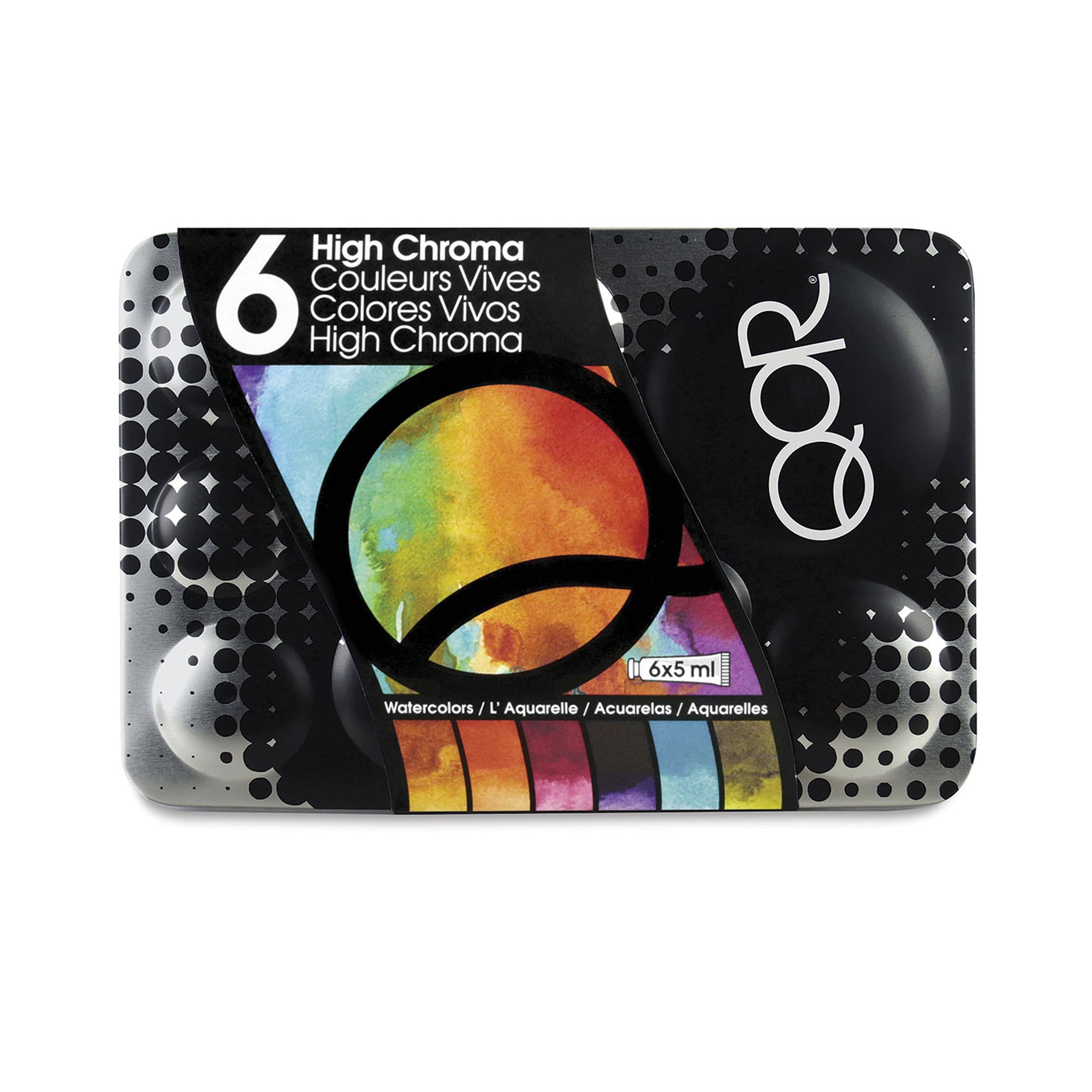 QoR Watercolor by GOLDEN, High Chroma Set of 6