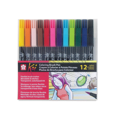 Sakura Koi Coloring Brush Pens, Set of 12 - ArtSnacks