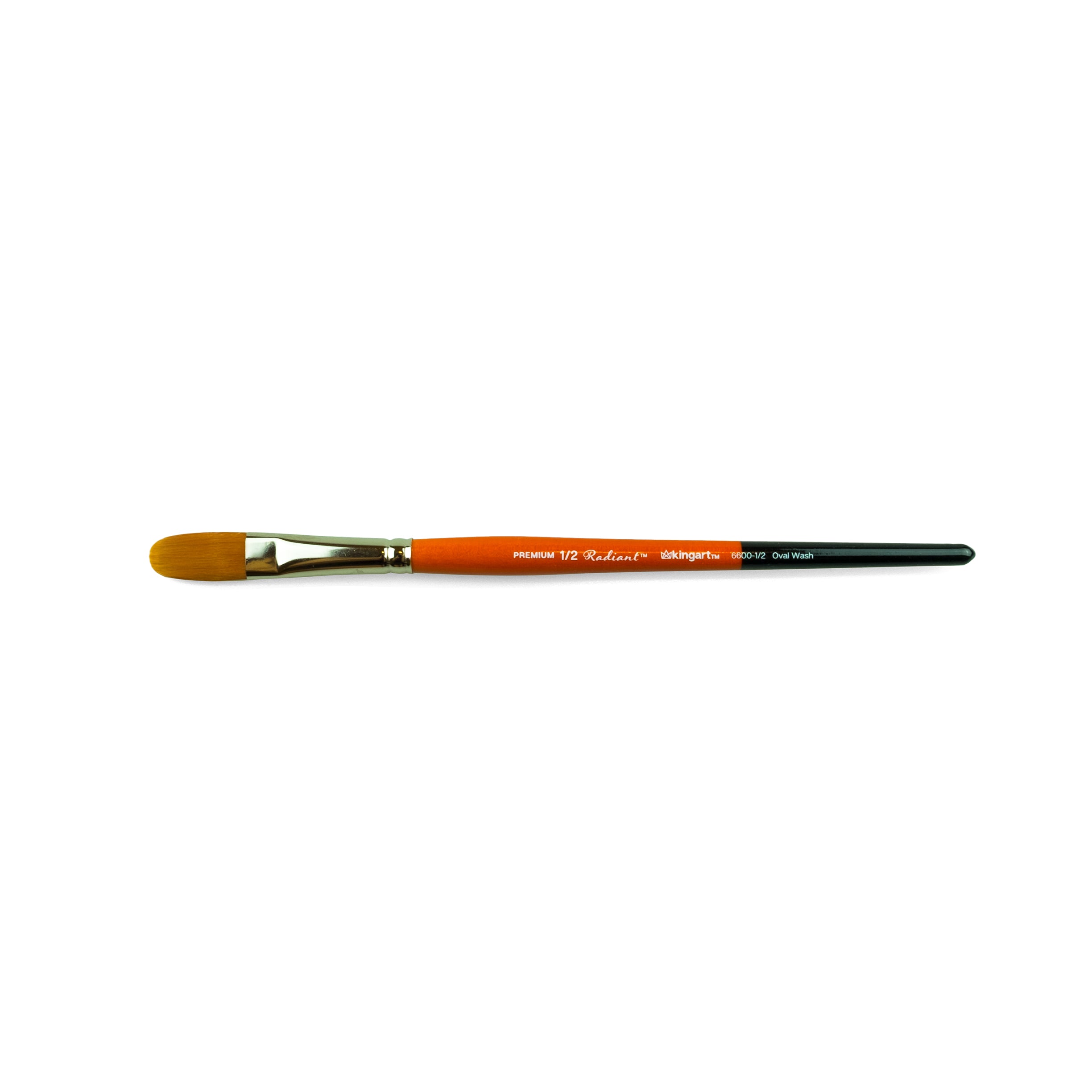 KINGART™ Radiant Taklon Brush, Oval Wash Size 1/2 - ArtSnacks