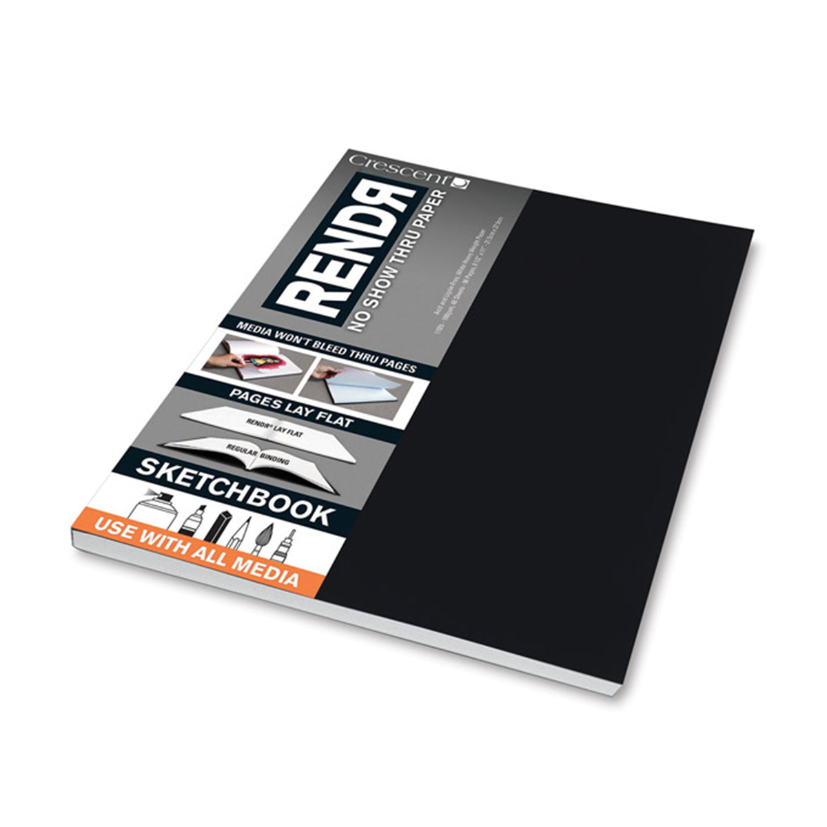 RENDR® Soft Cover Lay-Flat Sketchbook – Crescent Creative