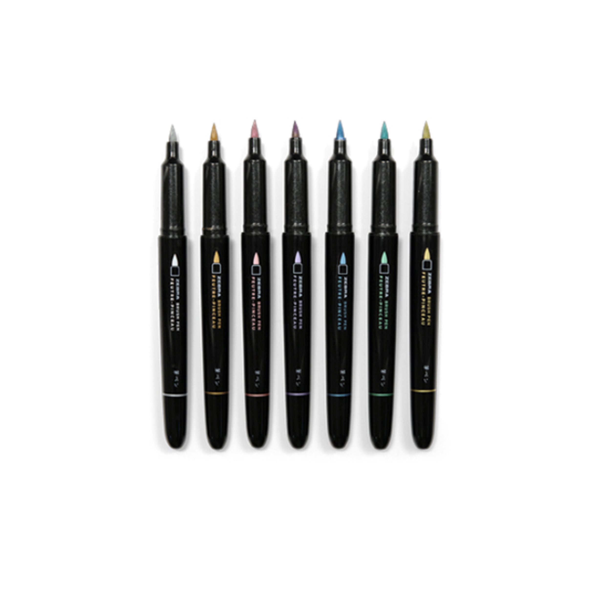 Zebra Metallic Brush Pen - ArtSnacks
