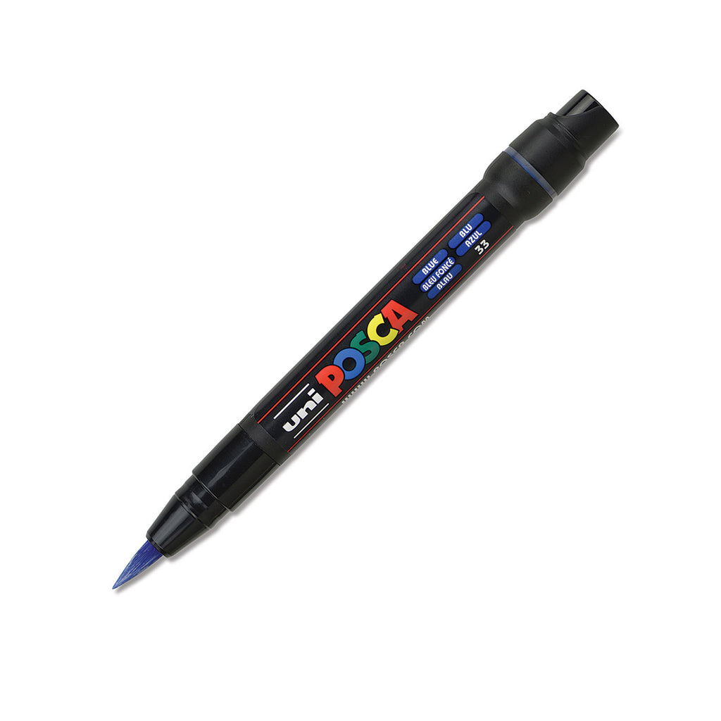 POSCA PCF-350 Brush Tip Paint Marker, Blue 076977 - The Home Depot