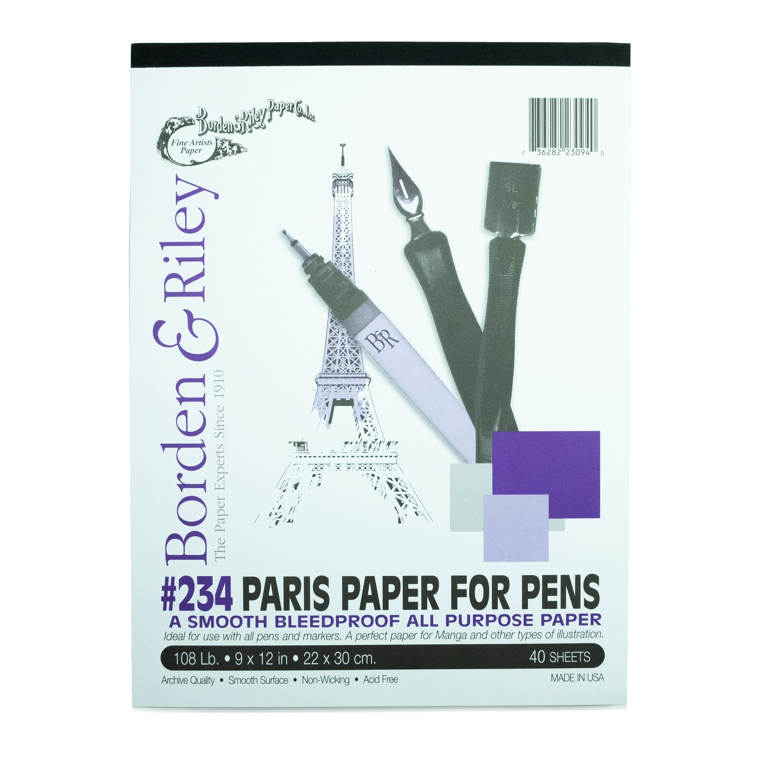Borden & Riley #234 Paris Paper for Pens Pad