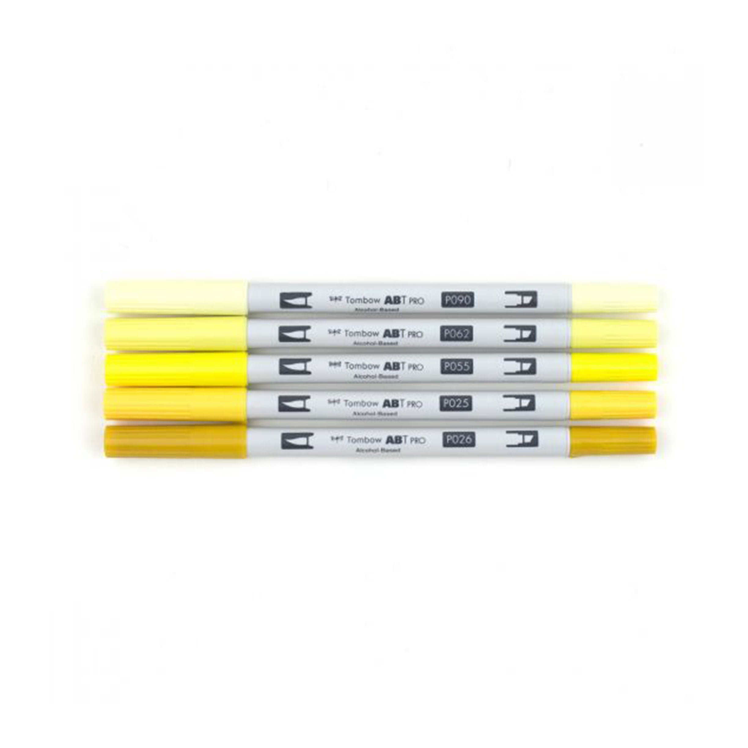 Tombow ABT Pro Alcohol Markers - Yellow Tones, Set of 5