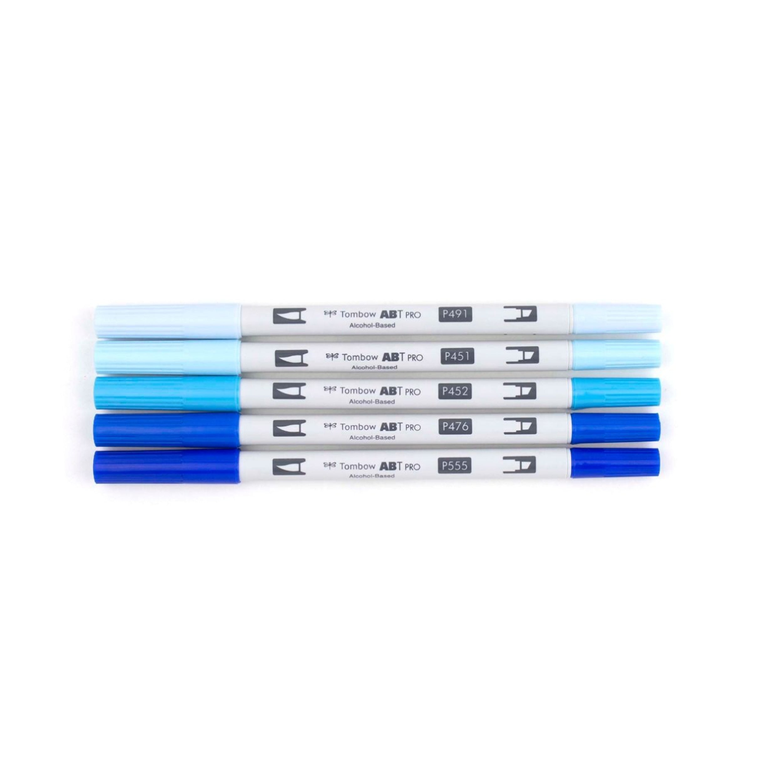 Tombow ABT PRO Alcohol-Based Markers, Blue Tones Set of 5