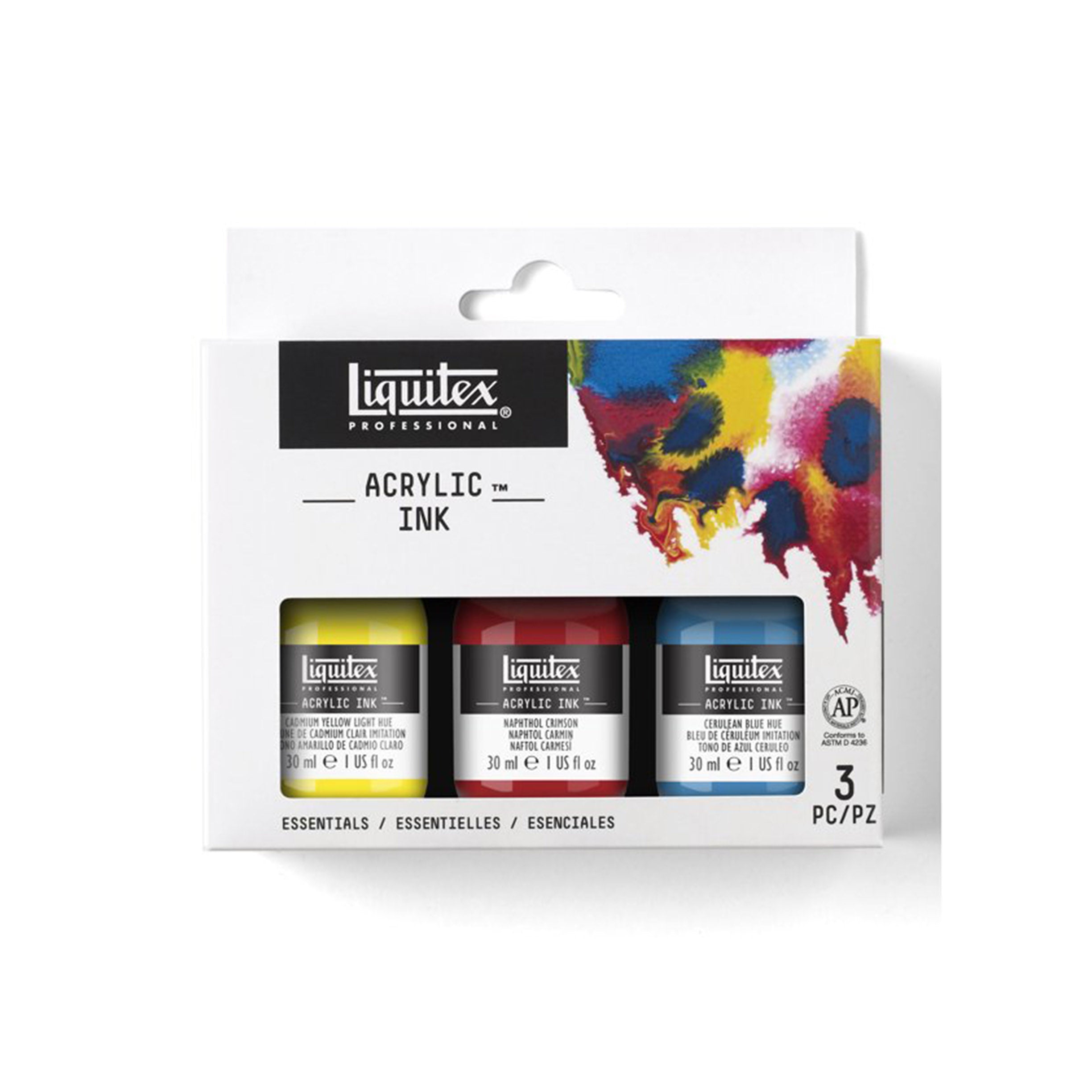 Liquitex Professional Acrylic Ink, Essentials Set of 3