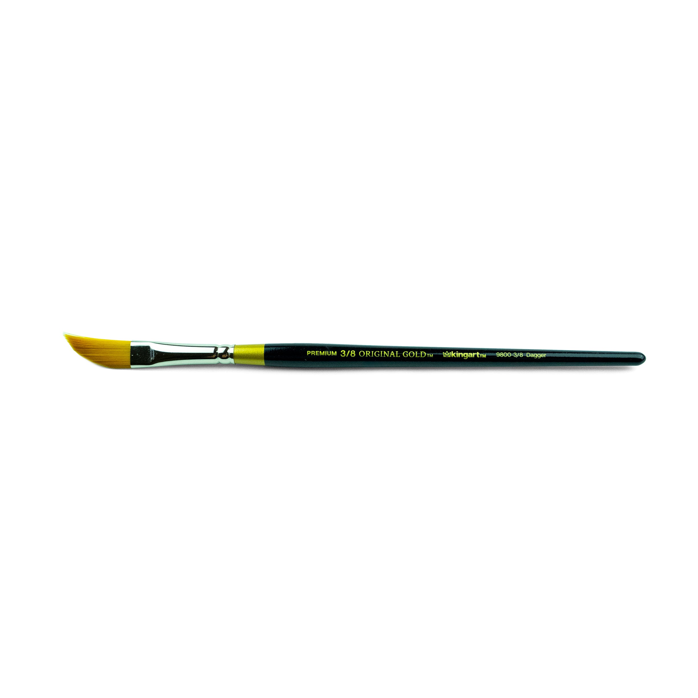 KINGART™ Original Gold 9800 Series Golden Taklon Brush, Dagger Size 3/8