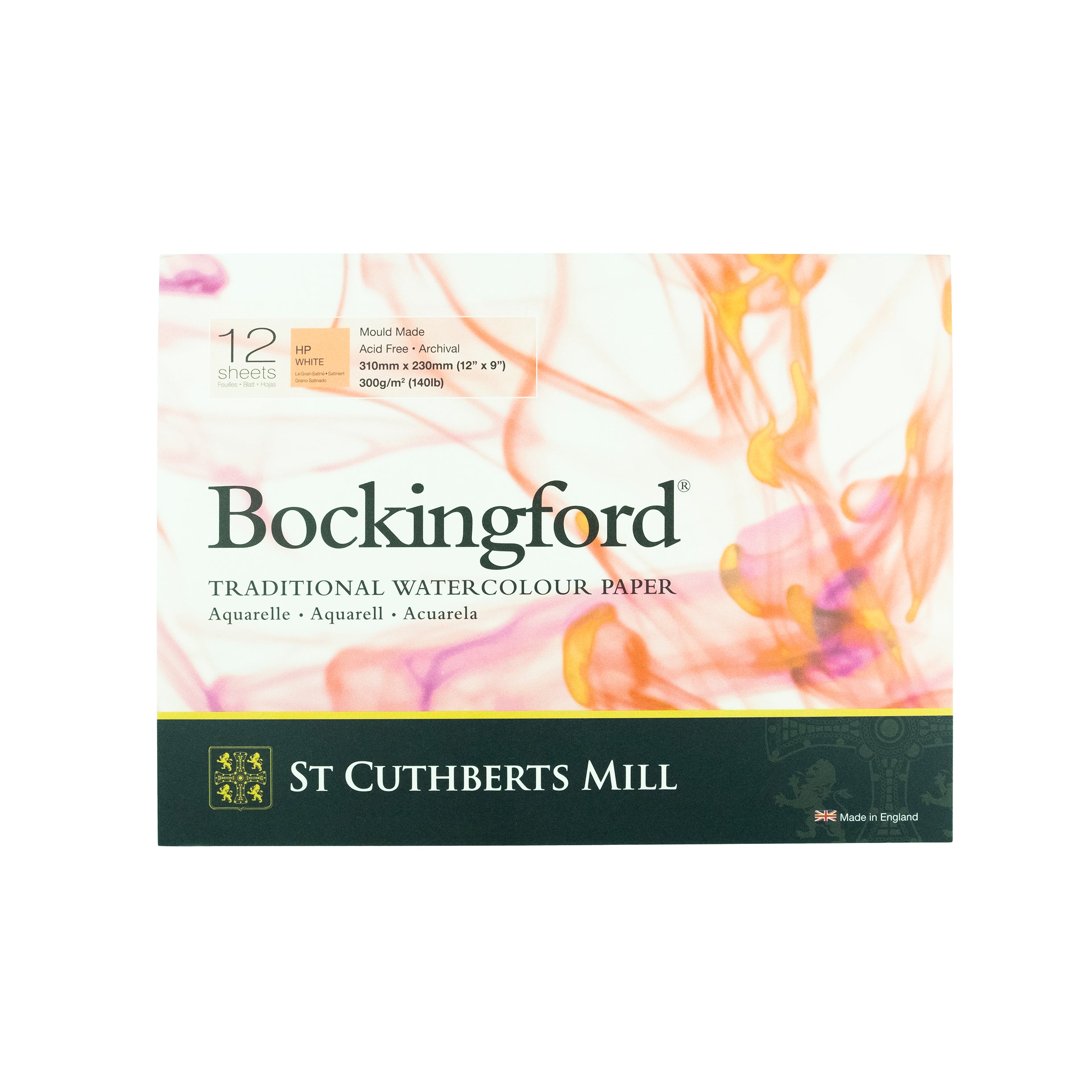 St Cuthberts Mill Bockingford Traditional Hot Press Watercolour Paper Pad