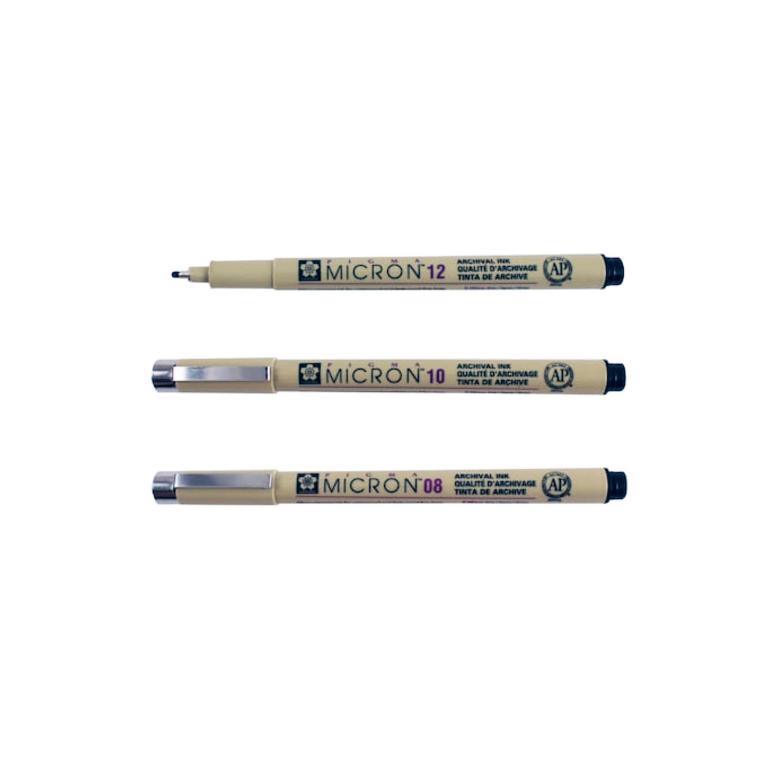  Sakura Pigma Micron 12 Fineliner Brush pen Archival