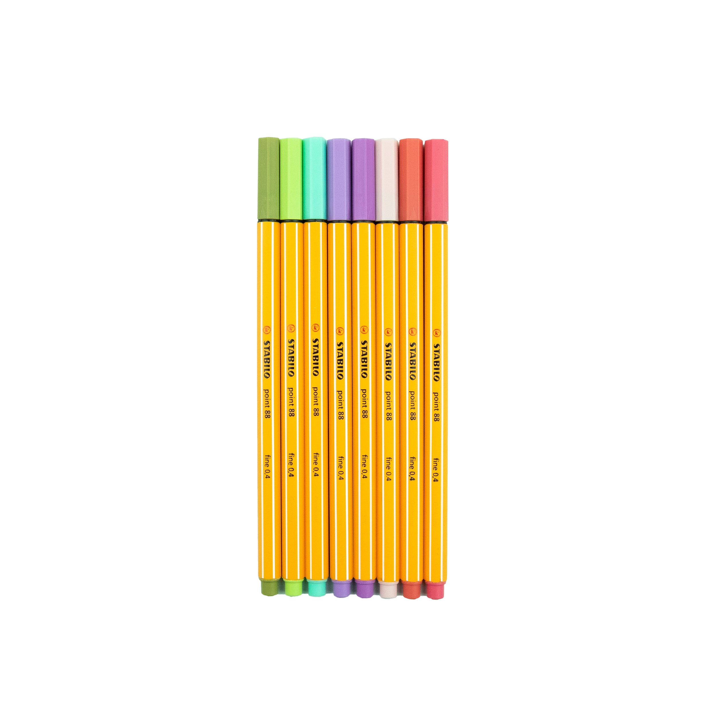 Stabilo Point 88 Fineliners, Muted Colors Set of 8 — ArtSnacks