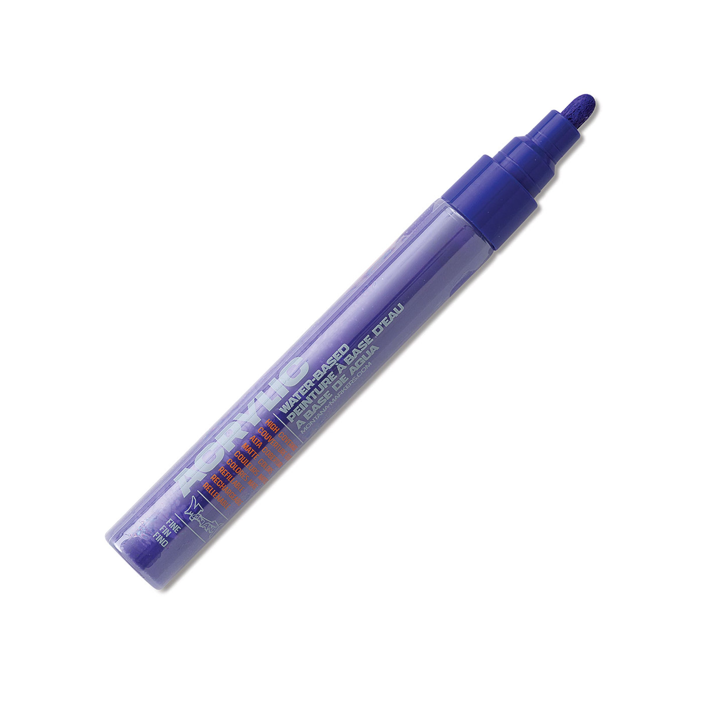 Montana Acrylic Paint Marker 0.7mm (Extra Fine) - Shock Blue Light