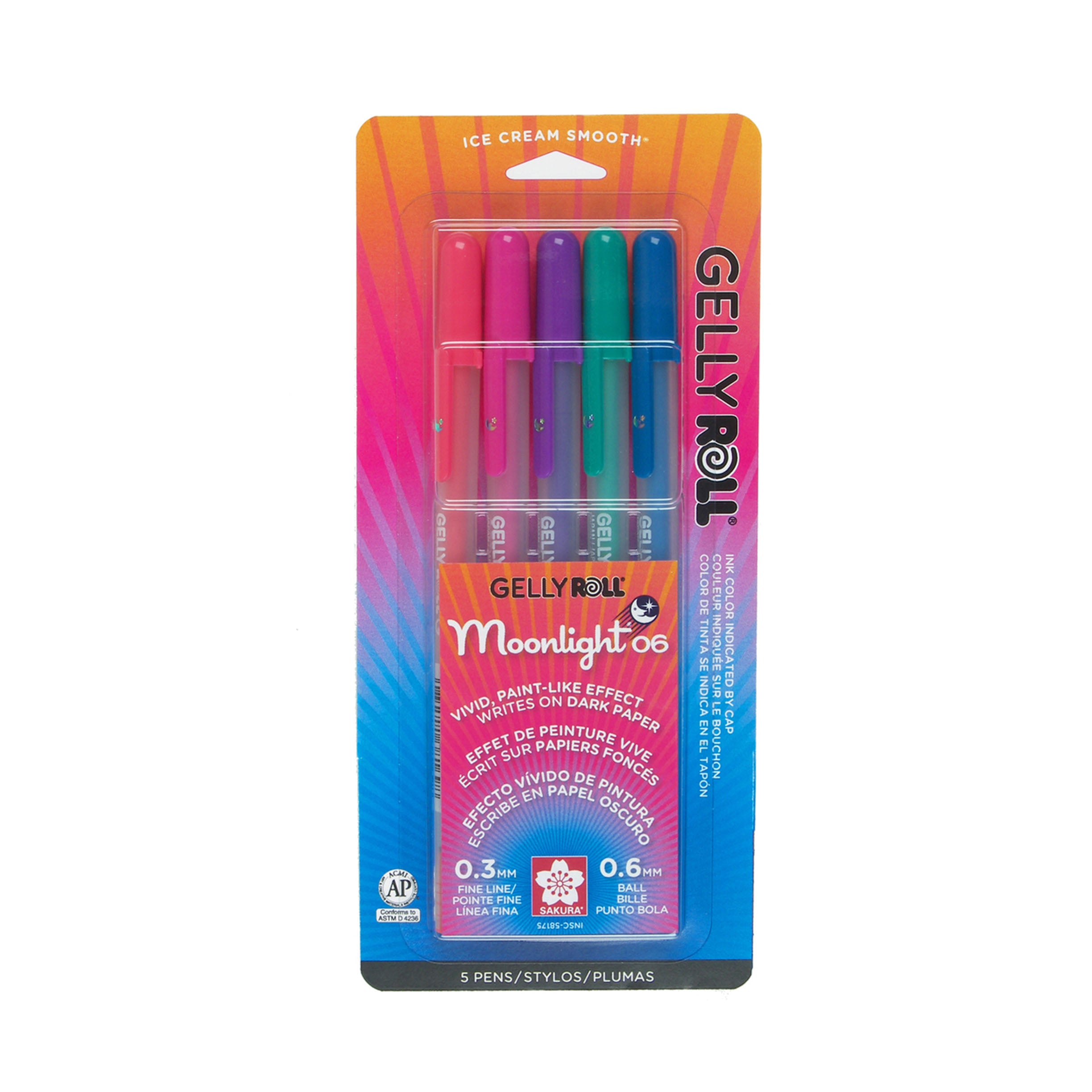 10 Sakura Pens Markers Sakura Gelly Roll Moonlight Colors 