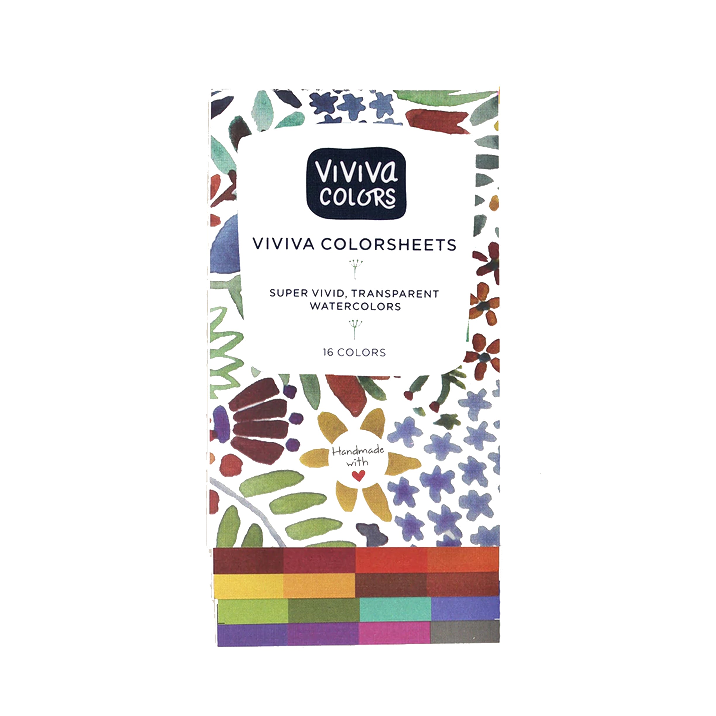 Viviva Watercolor Colorsheets, Original Set of 16