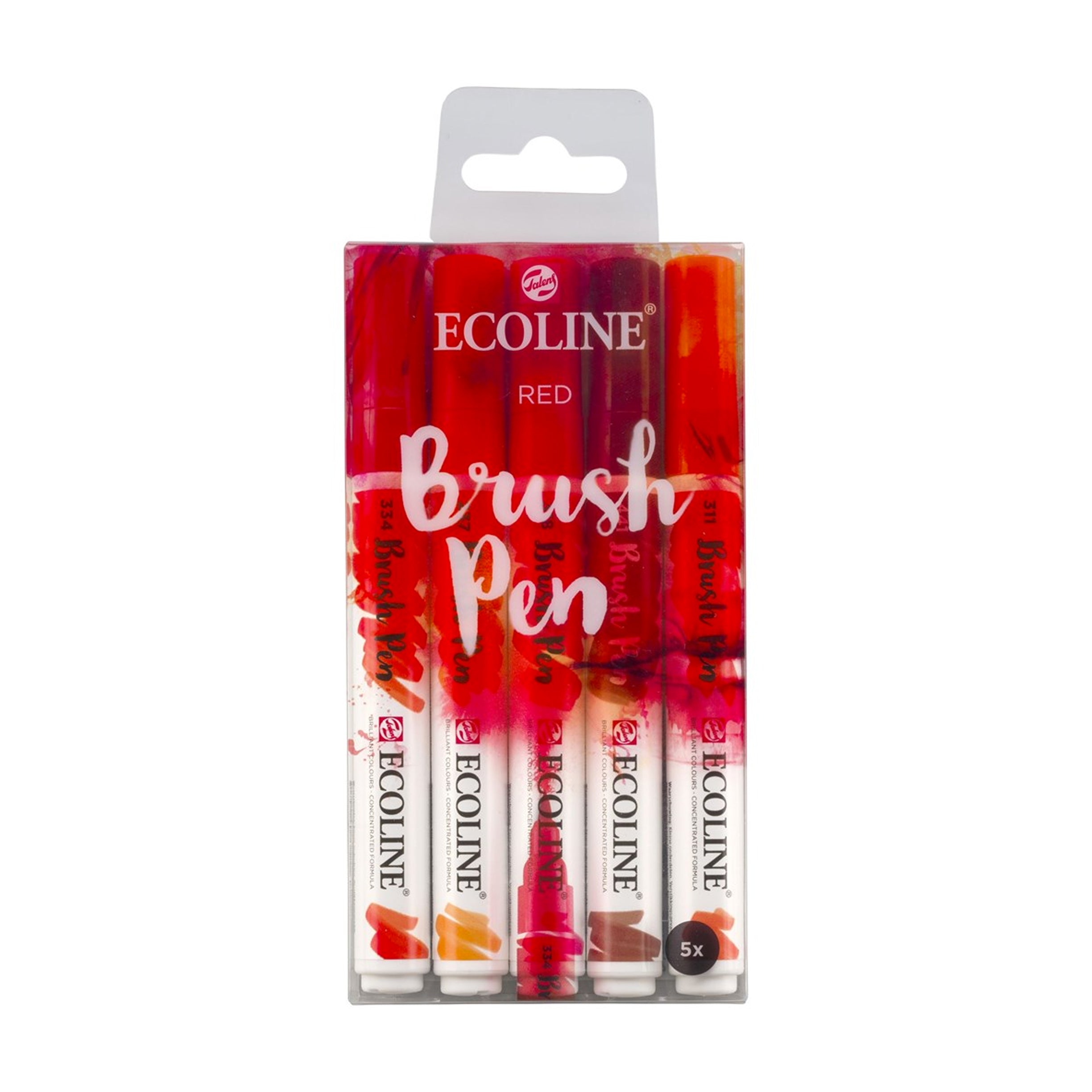 Royal Talens Ecoline Brush Pens, Red Set of 5 — ArtSnacks