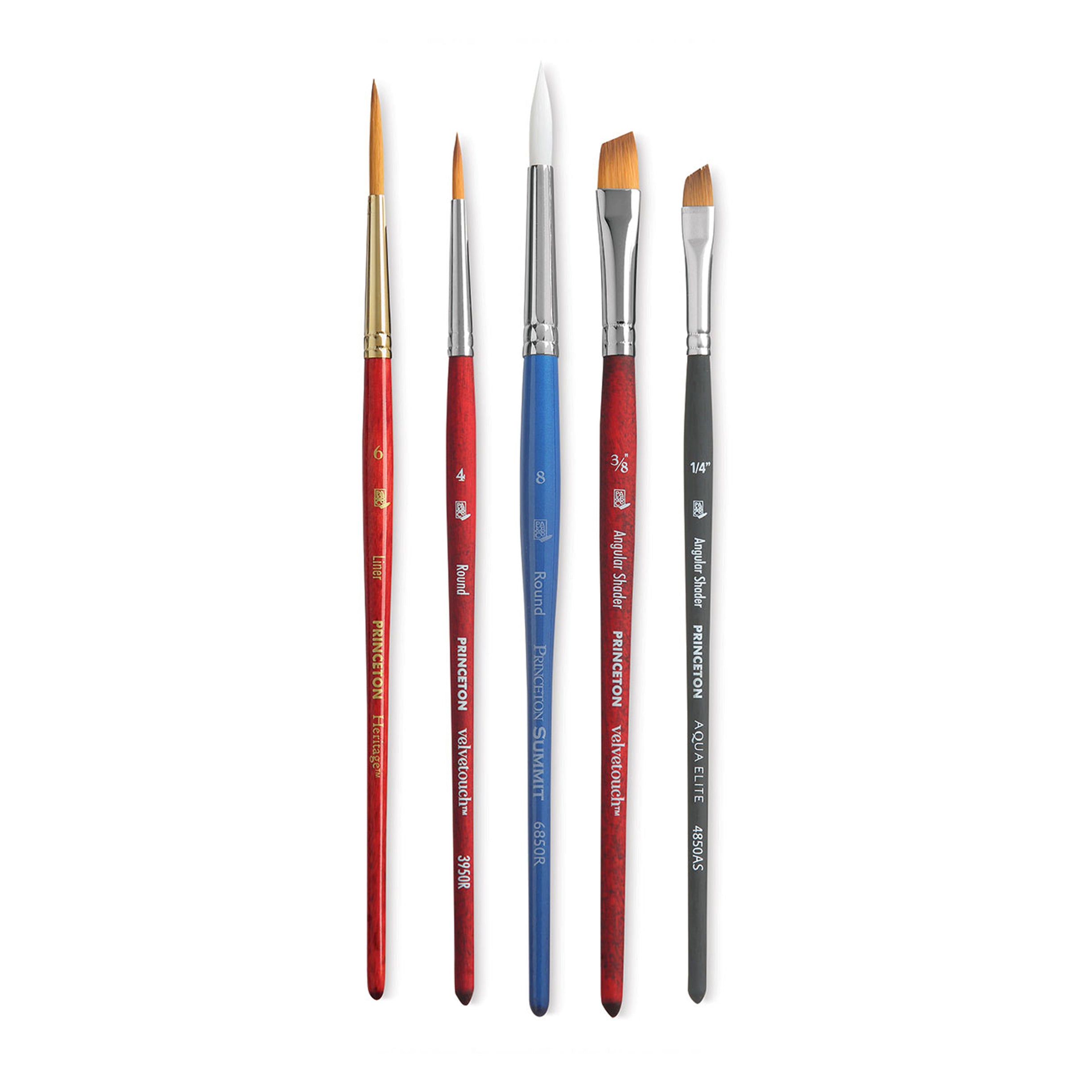 Princeton Professional Brushes, Lettering Set of 5 — ArtSnacks