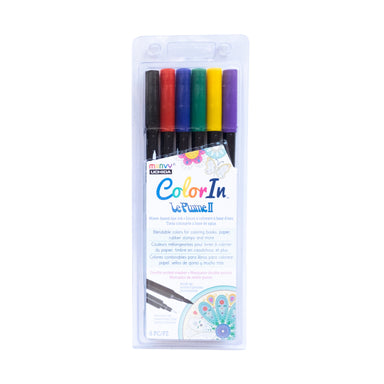 KINGART® Inkline™ Fine Line Ink Pens, Black Set of 6 — ArtSnacks