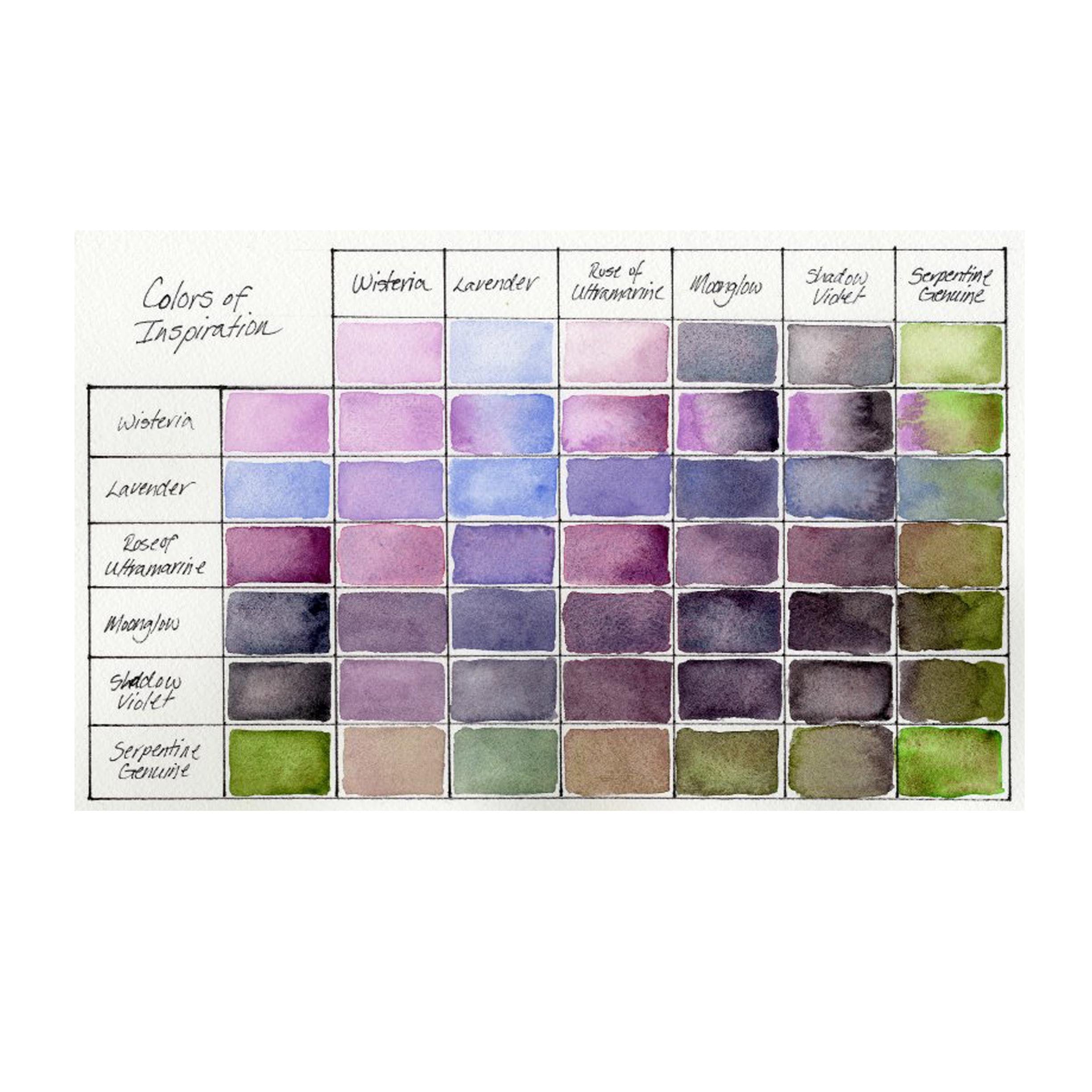 Daniel Smith Hand Poured Watercolor Half Pan Set of 6 - Colors of Inspiration