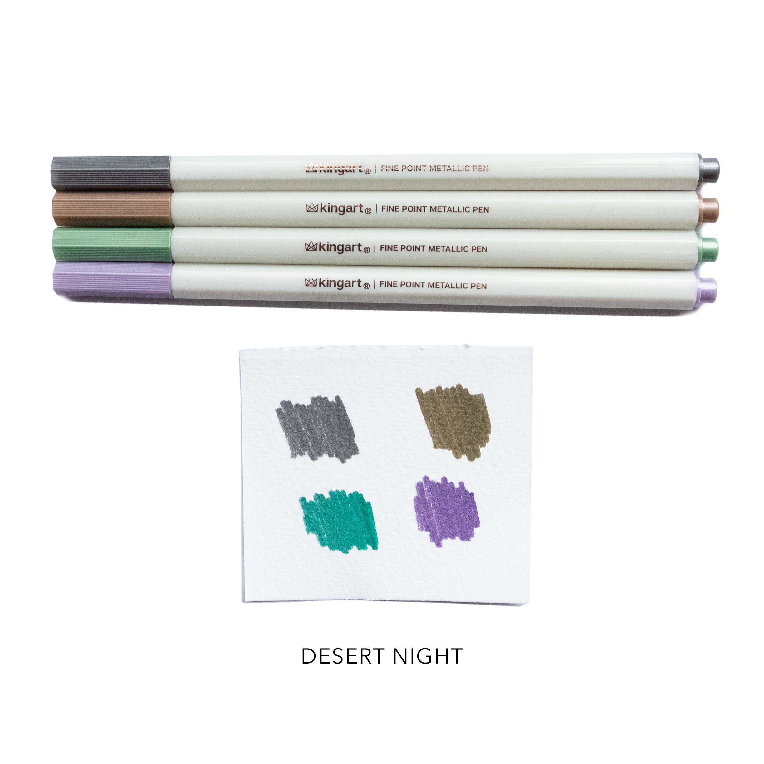 KINGART™ Studio Metallic Pens, Set of 4 — ArtSnacks