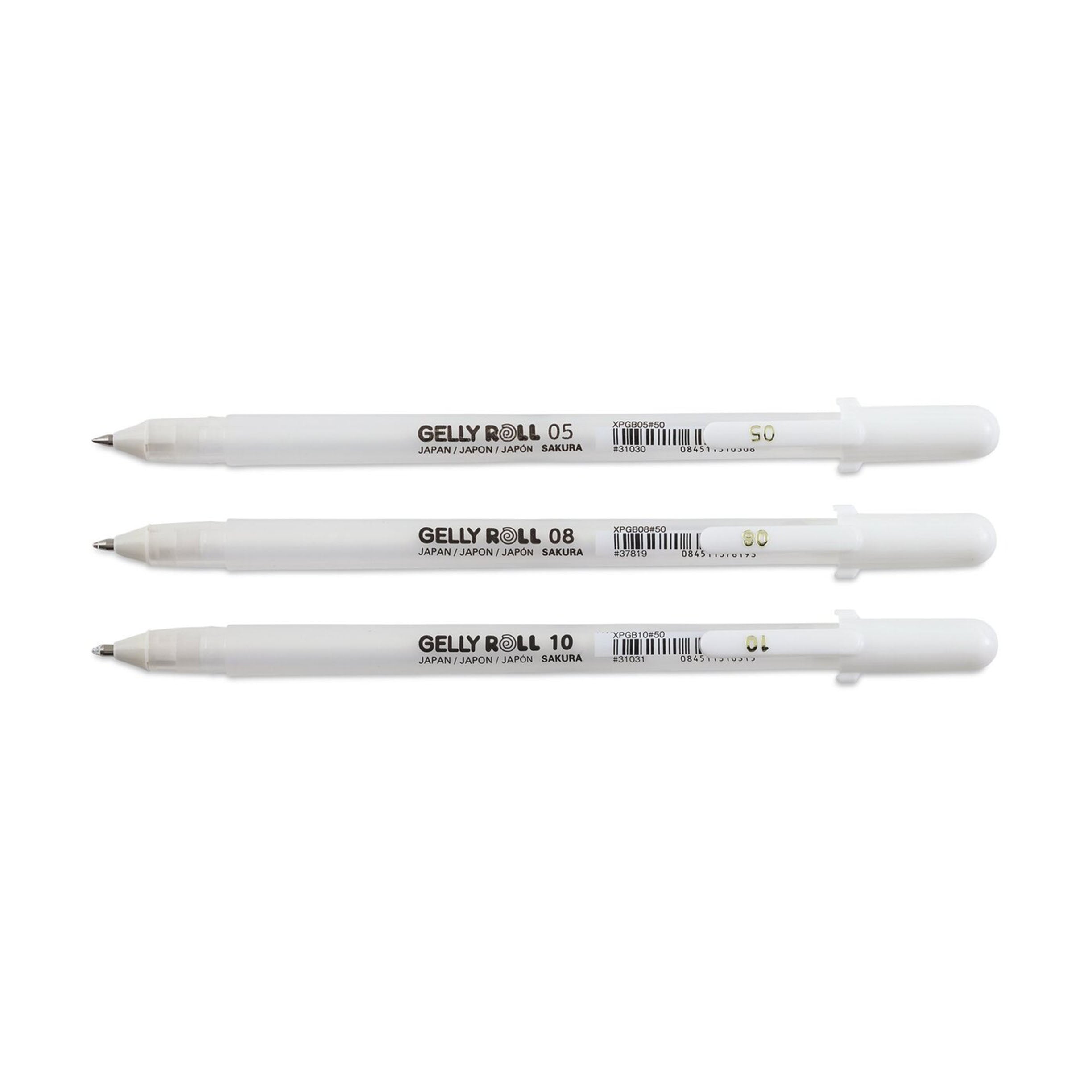 Sakura Gelly Roll Classic White Gel Pens, Set of 3